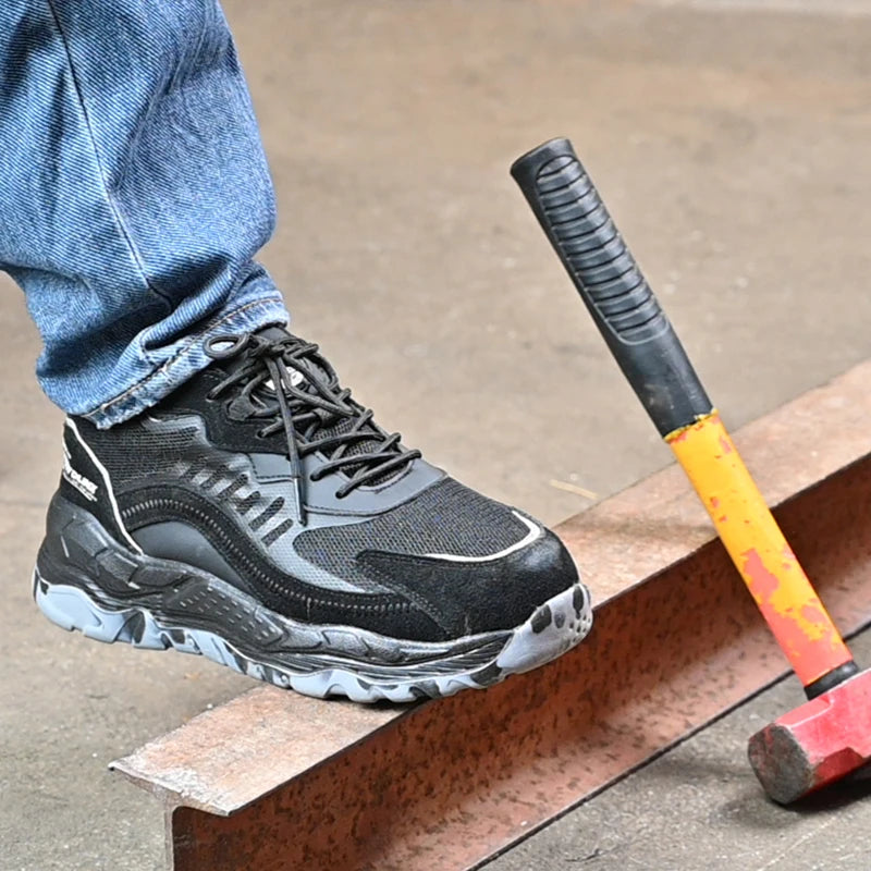 2025 New Work Boots Safety Steel Toe Shoes Unisex Anti Puncture