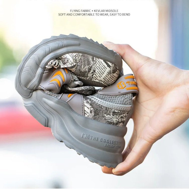 2025 Safety Reflective Work Boots Anti-smash Anti-puncture