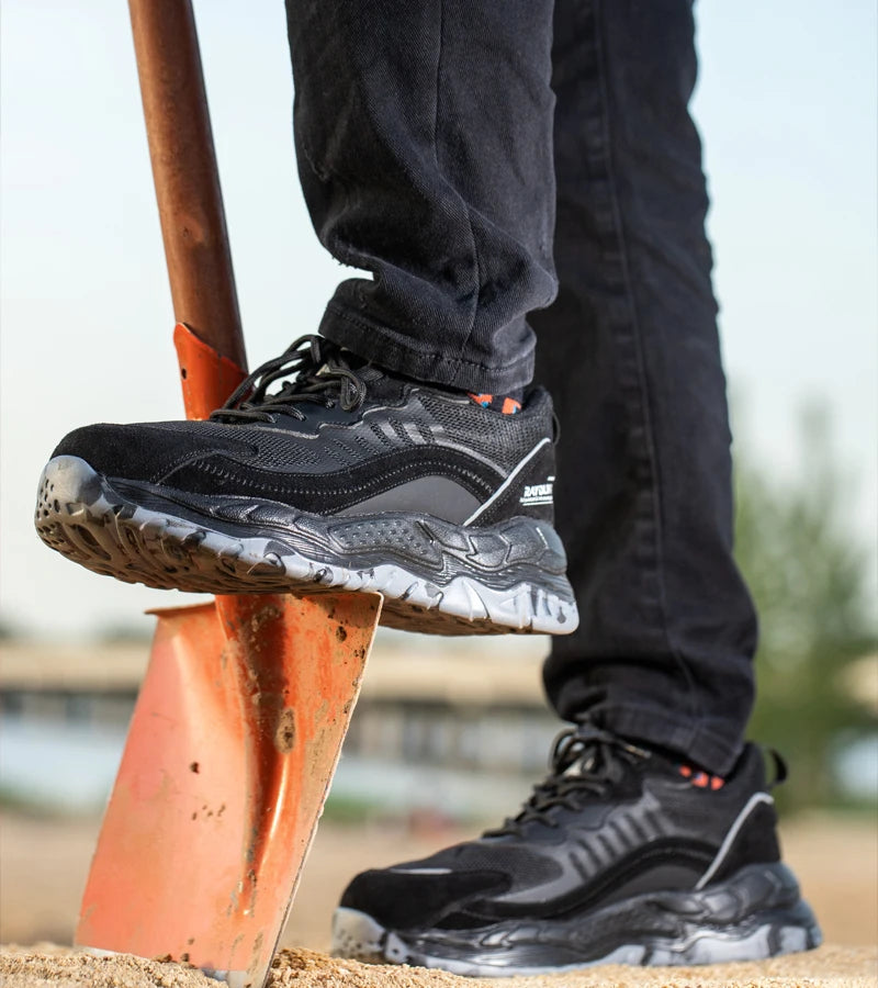 2025 New Work Boots Safety Steel Toe Shoes Unisex Anti Puncture