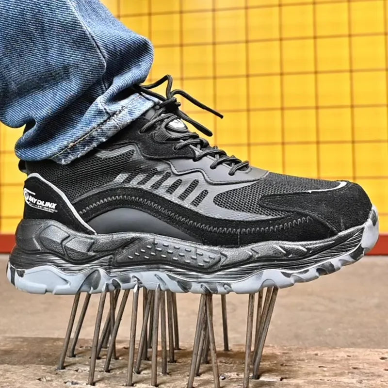2025 New Work Boots Safety Steel Toe Shoes Unisex Anti Puncture