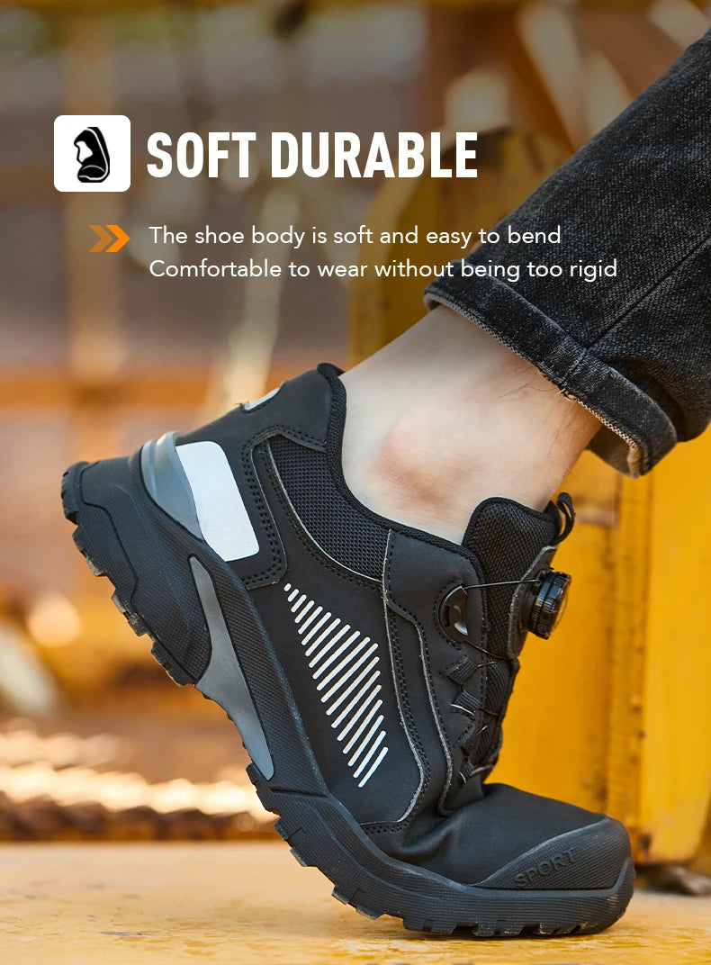Anti Scald Welding Shoes, New Rotating Button Safety Shoes
