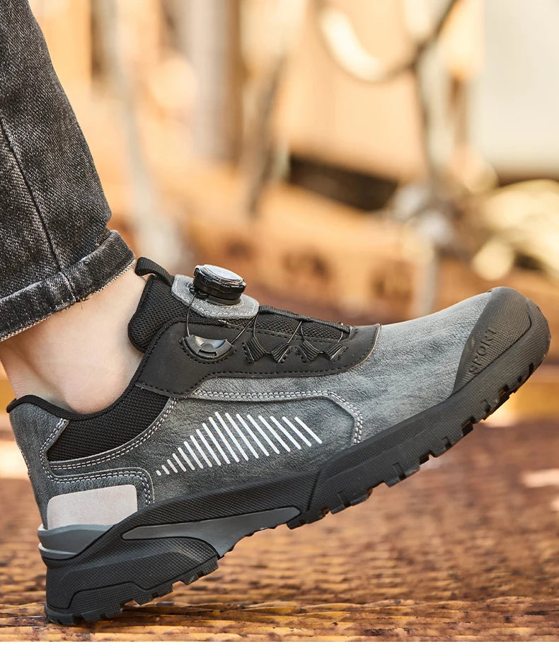 Anti Scald Welding Shoes, New Rotating Button Safety Shoes