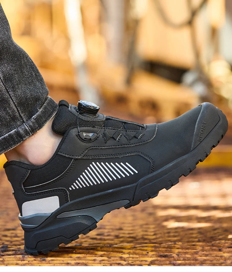 Anti Scald Welding Shoes, New Rotating Button Safety Shoes