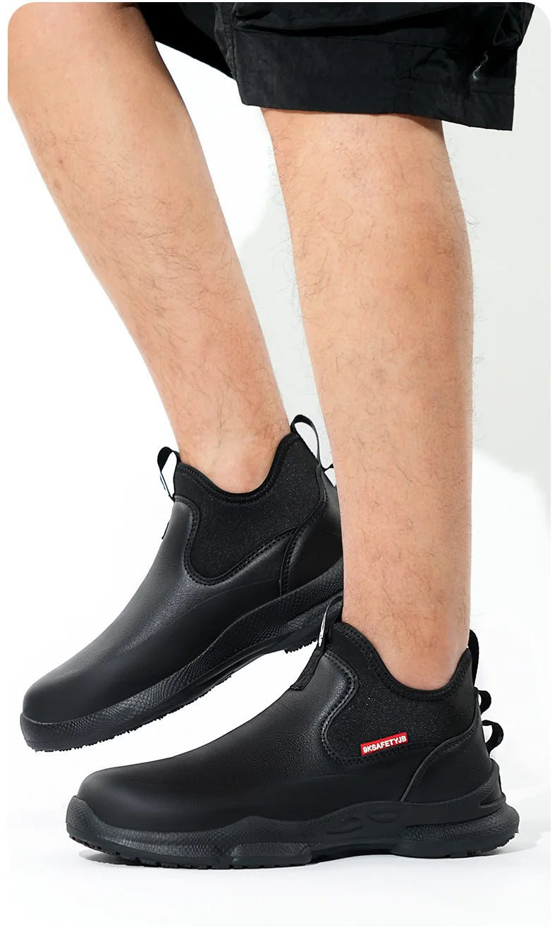 Fashionable Leather Chef Shoes Waterproof And Anti Slip, Oil Resistant