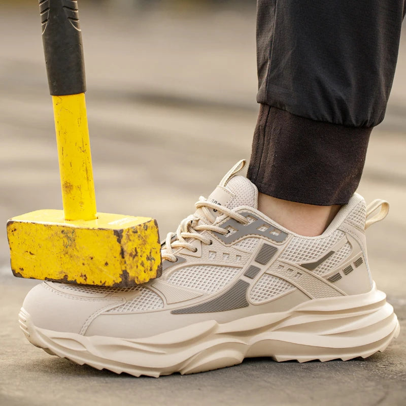 Summer Work Safety Shoes Steel Toe Cap Work Shoes Sneakers Puncture-Proof