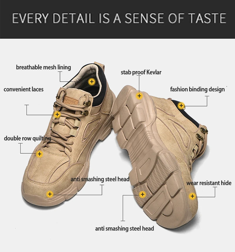 Winter Safety Shoes Work Sneakers Work Safety Boots Steel Toe