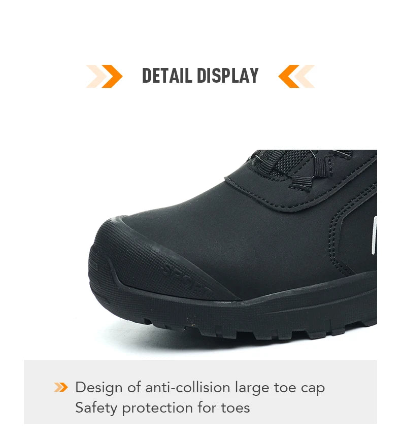 Anti Scald Welding Shoes, New Rotating Button Safety Shoes