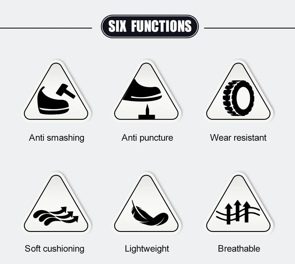 High Quality Work Safety Shoes, Rotating Button Work Sneakers