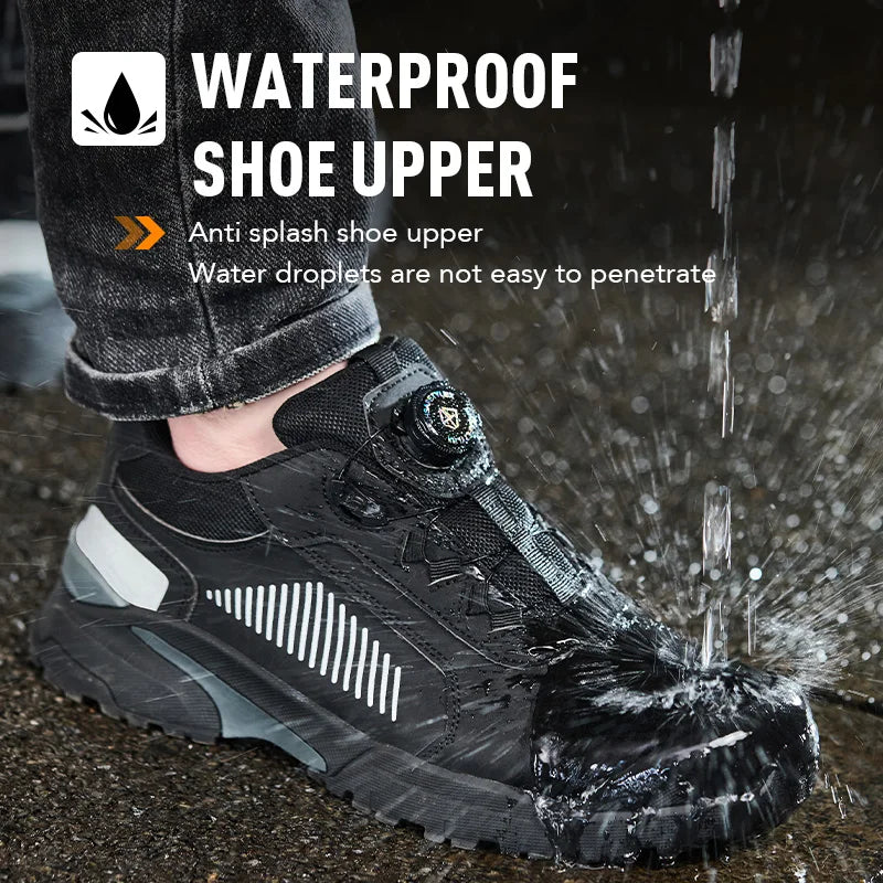 Anti Scald Welding Shoes, New Rotating Button Safety Shoes