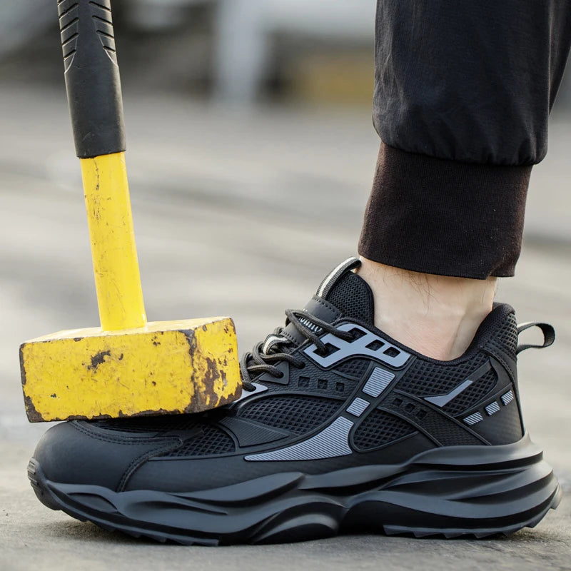 Summer Work Safety Shoes Steel Toe Cap Work Shoes Sneakers Puncture-Proof