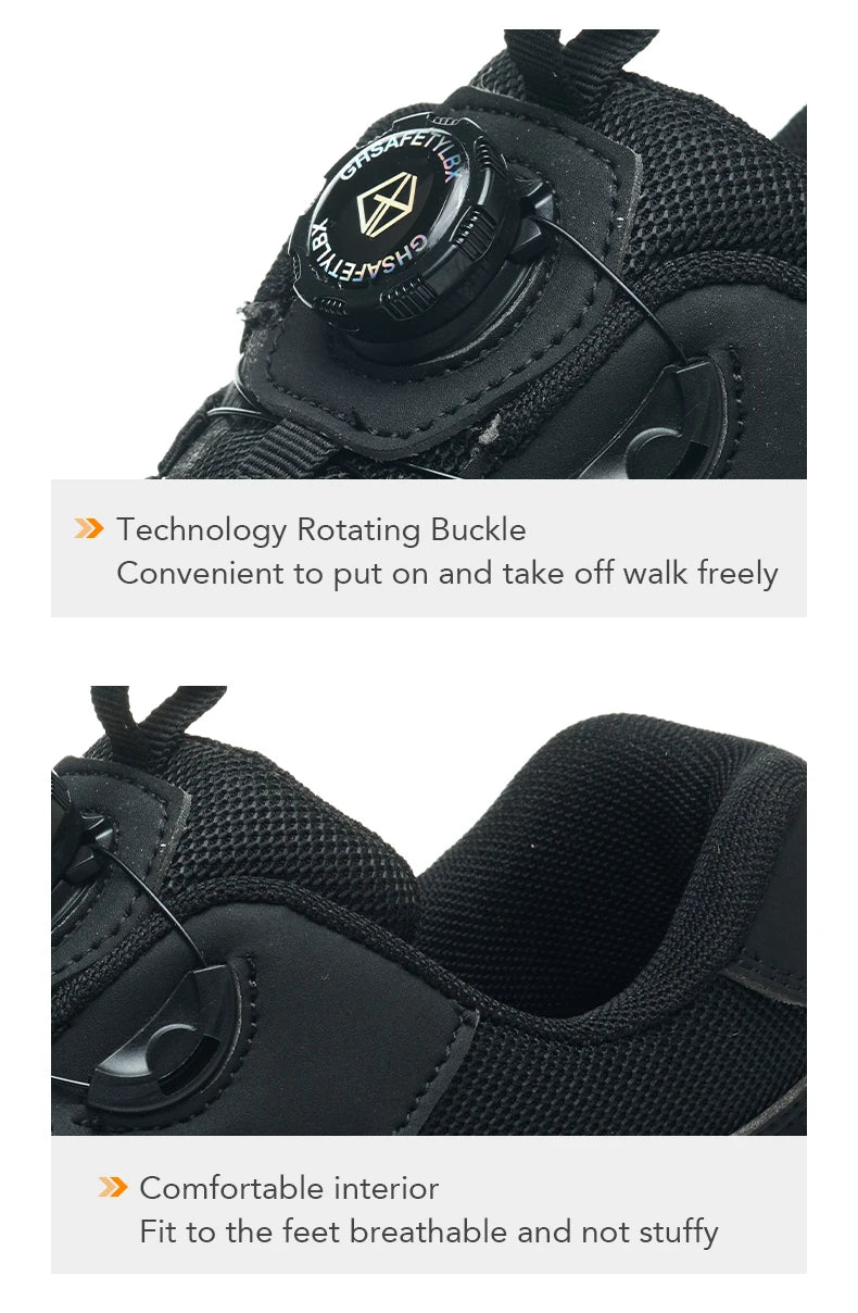 Anti Scald Welding Shoes, New Rotating Button Safety Shoes