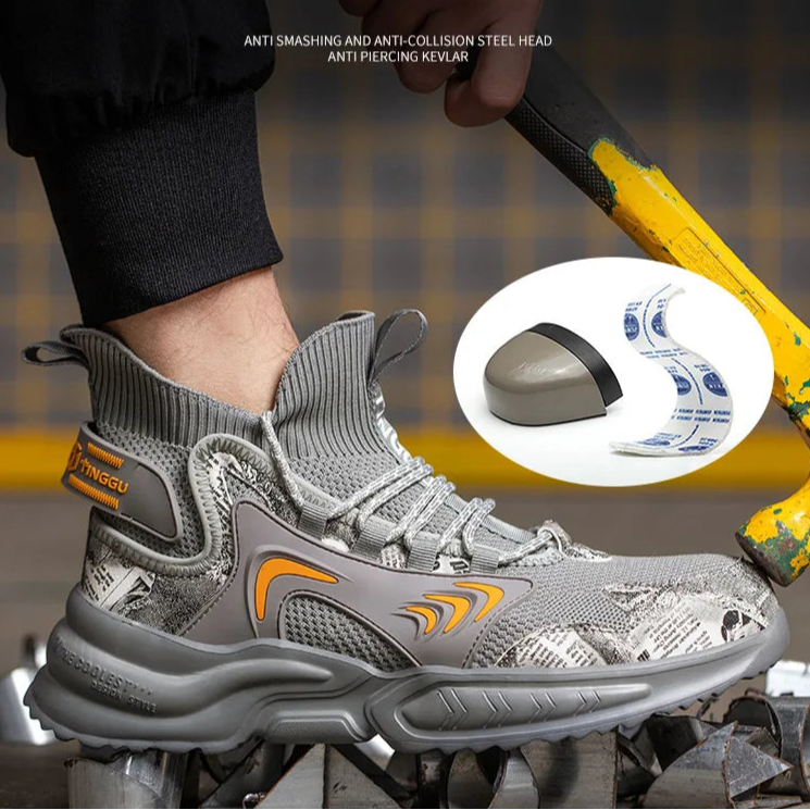 2025 Safety Reflective Work Boots Anti-smash Anti-puncture
