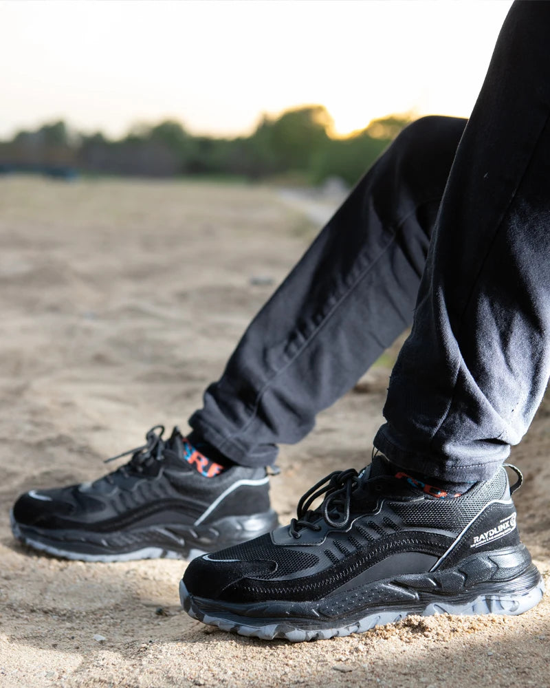 2025 New Work Boots Safety Steel Toe Shoes Unisex Anti Puncture