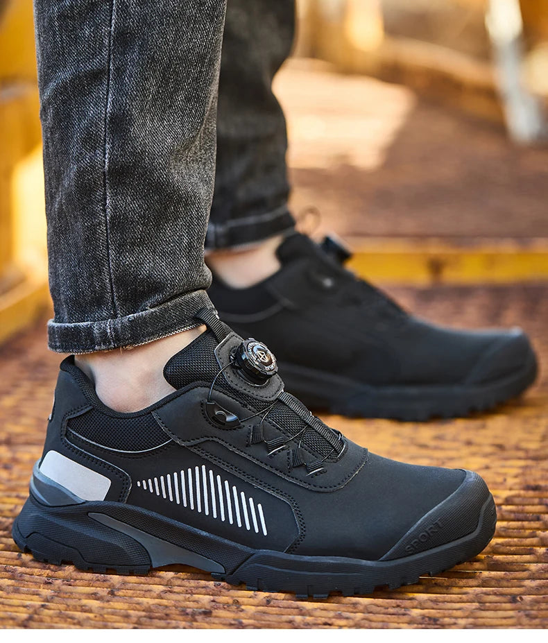 Anti Scald Welding Shoes, New Rotating Button Safety Shoes