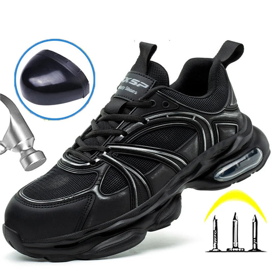 New Air Cushion Work Safety Shoes Anti-smash Composite Toe Anti Puncture