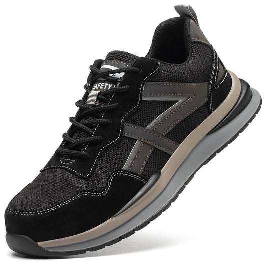 New Safety Shoes Men Anti-smash, Anti-puncture Work Shoes