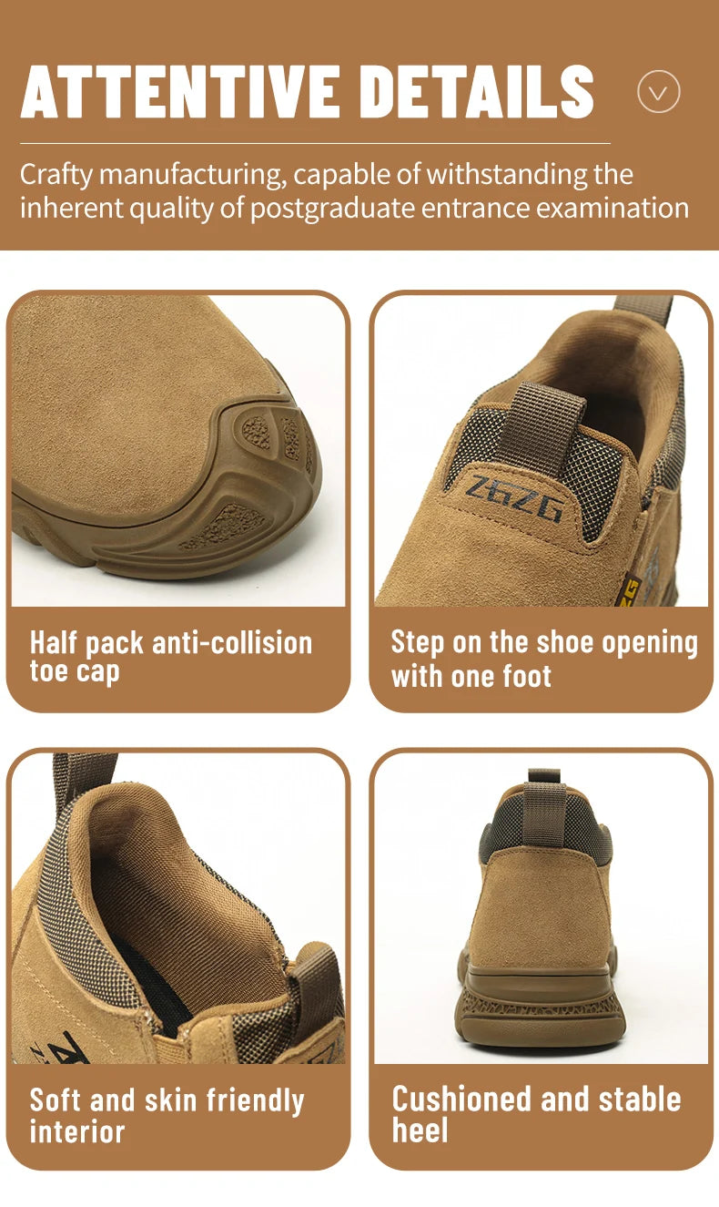 Plus Size Anti Scald Welding Shoes Work Boots Anti-smash Anti-puncture