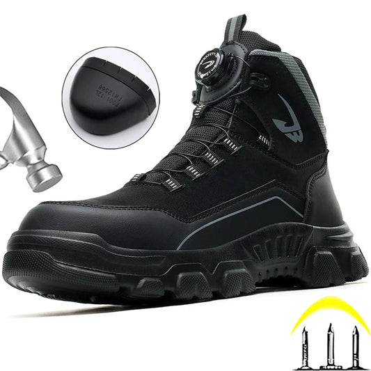 High Top Steel Toe Shoes Puncture-Proof Safety Shoes Men