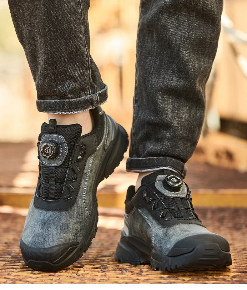 Anti Scald Welding Shoes, New Rotating Button Safety Shoes