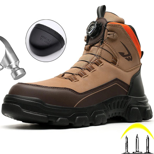 High Top Steel Toe Shoes Puncture-Proof Safety Shoes Men
