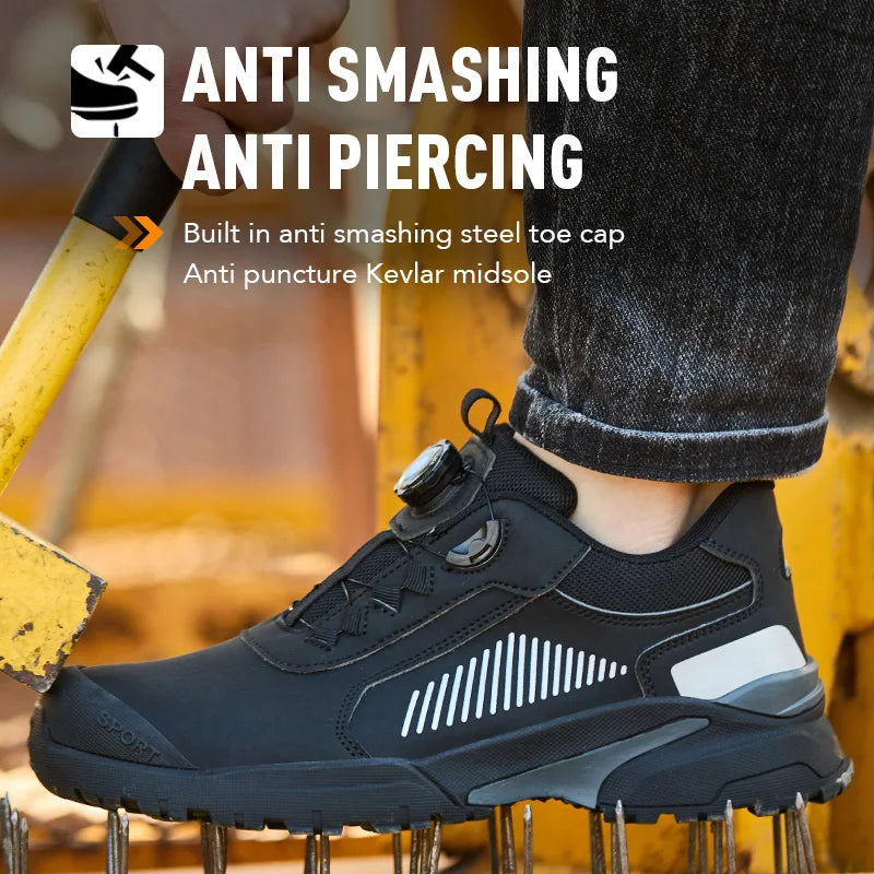 Anti Scald Welding Shoes, New Rotating Button Safety Shoes