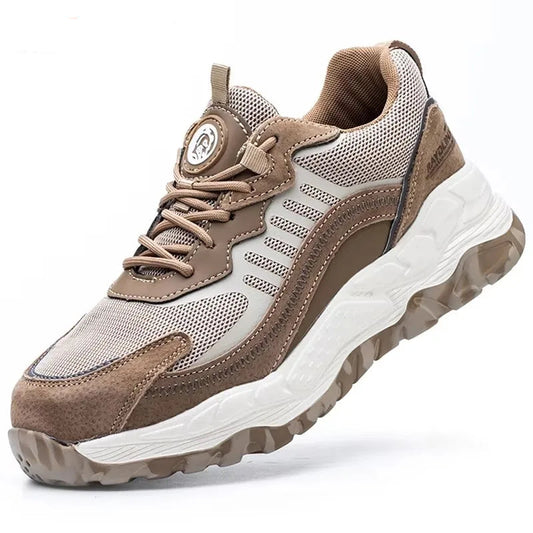 2025 New Work Boots Safety Steel Toe Shoes Unisex Anti Puncture