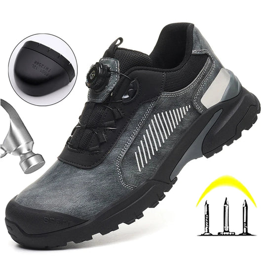 Anti Scald Welding Shoes, New Rotating Button Safety Shoes