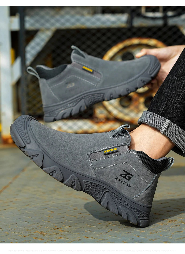 Plus Size Anti Scald Welding Shoes Work Boots Anti-smash Anti-puncture