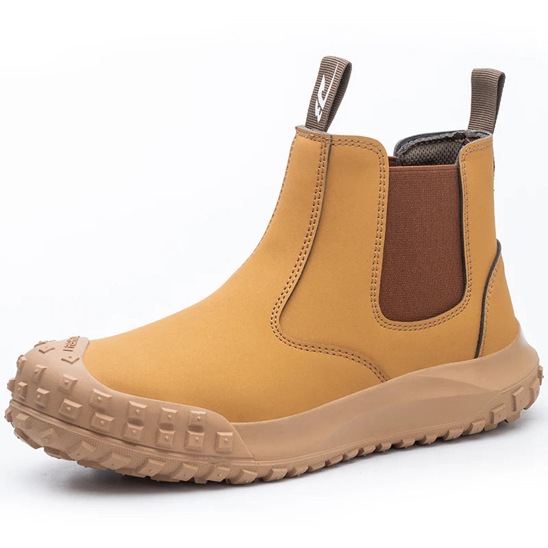 Leather Waterproof Safety Boots, Puncture-Proof Steel Toe Boots