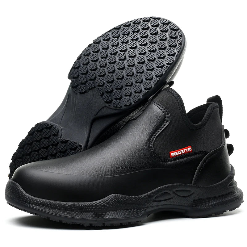 Fashionable Leather Chef Shoes Waterproof And Anti Slip, Oil Resistant