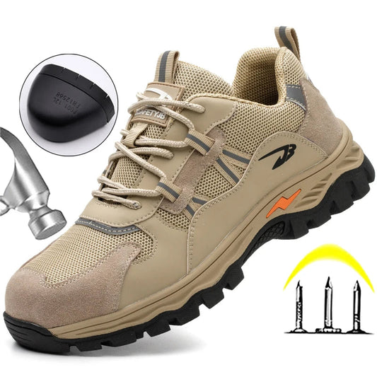 New Steel Toe Cap Safety Shoes Anti-smash Anti-puncture Wear Resistant