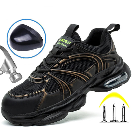 New Air Cushion Work Safety Shoes Anti-smash Composite Toe Anti Puncture