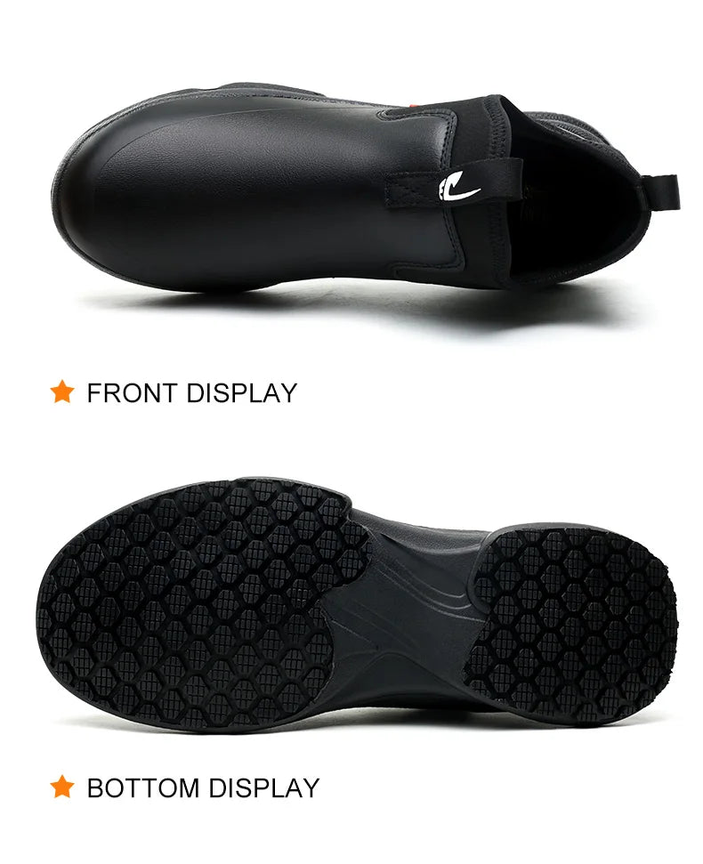 Fashionable Leather Chef Shoes Waterproof And Anti Slip, Oil Resistant