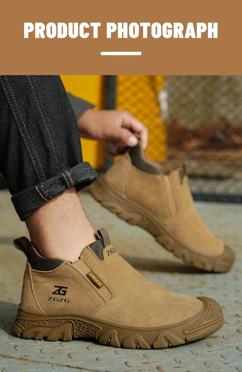 Plus Size Anti Scald Welding Shoes Work Boots Anti-smash Anti-puncture