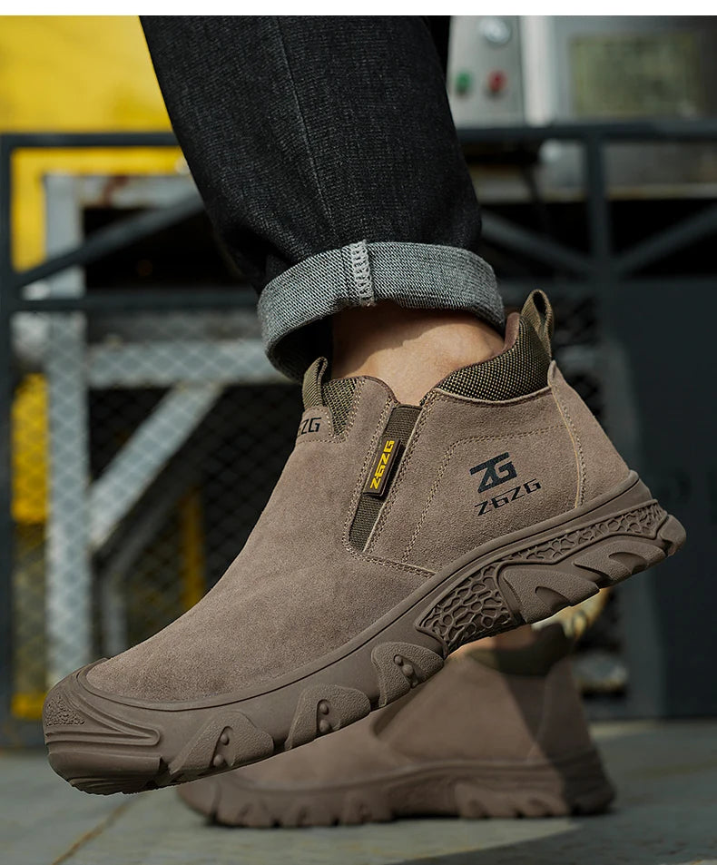 Plus Size Anti Scald Welding Shoes Work Boots Anti-smash Anti-puncture