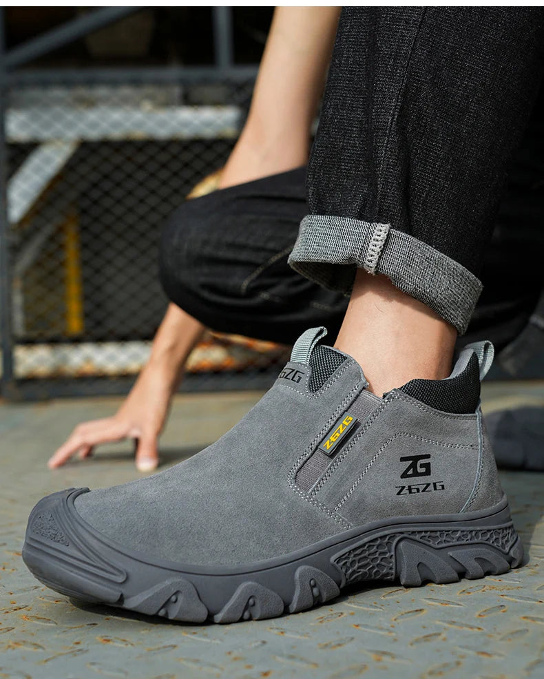 Plus Size Anti Scald Welding Shoes Work Boots Anti-smash Anti-puncture